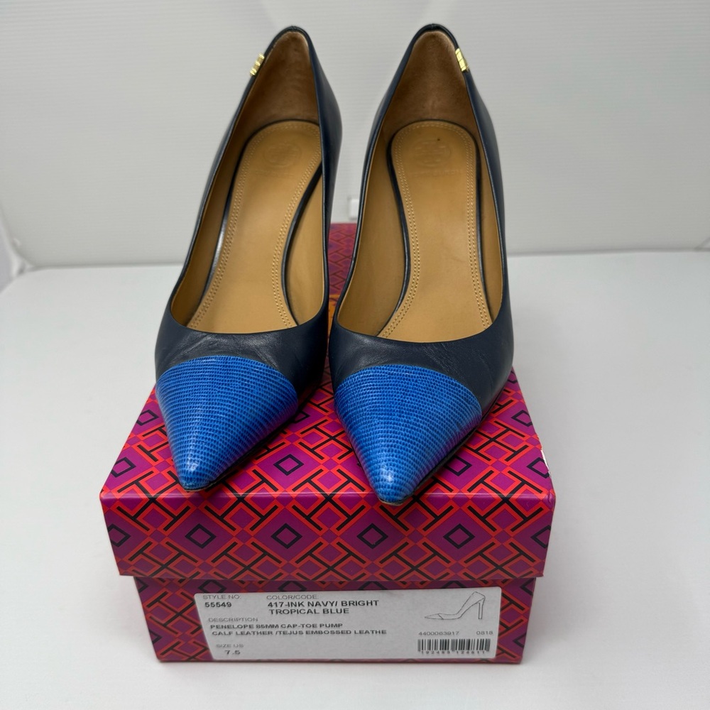 Tory Burch Penelope 85mm Captoe Pump - US7.5